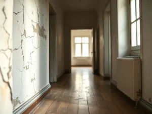 Nowoczesny dom w zabudowie bliźniaczej z ogrodem i podjazdem, pokazujący jedną połówkę bliźniaka w spokojnej okolicy.