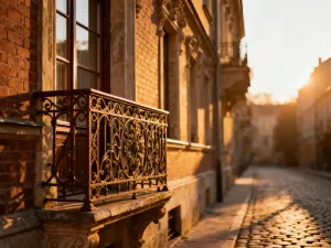 Nowoczesny dom w otoczeniu ogrodu oraz leżące na stole plany architektoniczne, symbolizujące proces odbioru nieruchomości.